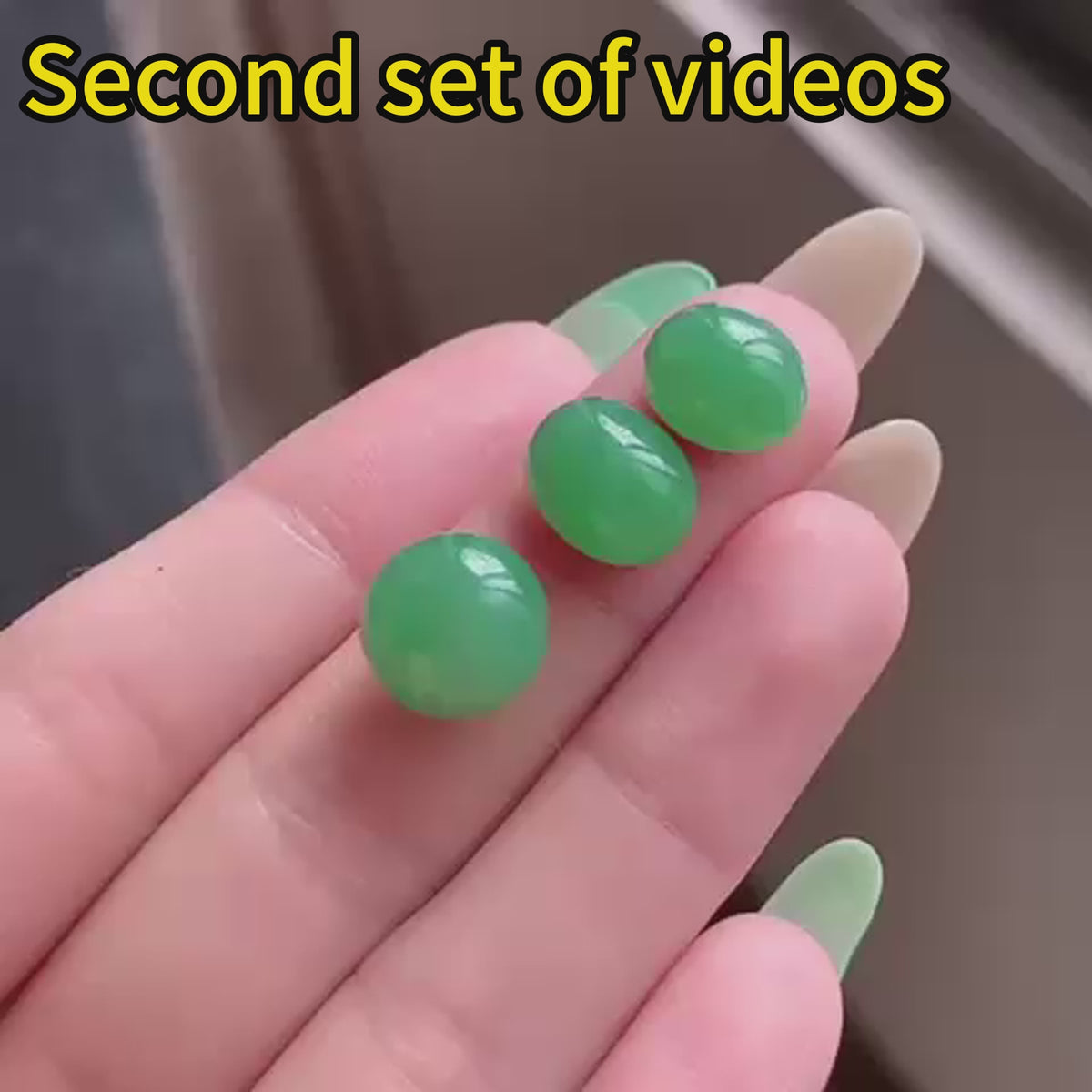 Private Order - 3pcs Natural Untreated Type A Myanmar Jadeite
