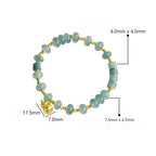 Natural Jade Abacus Bead Bracelet for Women, S925 Silver Jadeite Jewelry jade BMjade